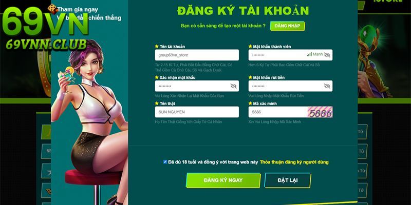 Những điểm nổi bật khi đăng ký 69Vn